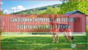 can german shepherds live outside