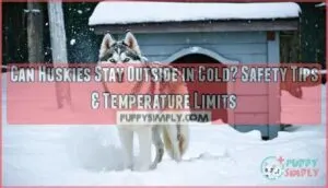can huskies stay outside in the cold