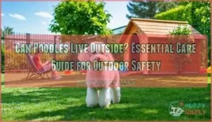 can poodles live outside