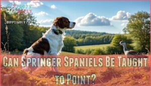 can springer spaniels be taught to point
