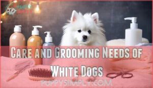 care and grooming needs of white dogs