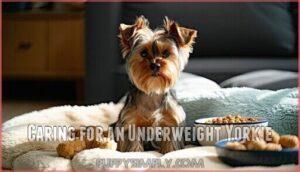 caring for an underweight yorkie