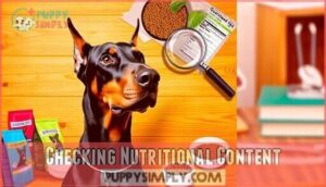 checking nutritional content