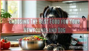 choosing the best food for your newfoundland dog
