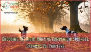 choosing the right hunting companion: springer spaniels vs. pointers