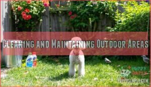 cleaning and maintaining outdoor areas