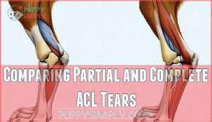 comparing partial and complete acl tears