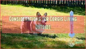 considerations for corgis living outside