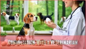 consultation with a veterinarian