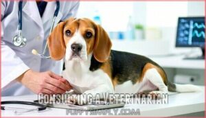 consulting a veterinarian