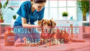 consulting your vet for diabetic dogs