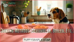 cooking methods (scrambled, boiled, etc.)