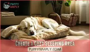 create a cozy sleeping area create a cozy sleeping area