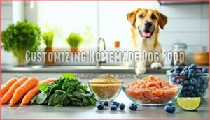 customizing homemade dog food