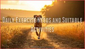 daily exercise needs and suitable activities