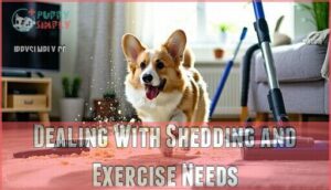 dealing with shedding and exercise needs