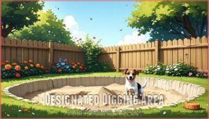 designated digging area