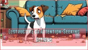 destructive or attention-seeking actions