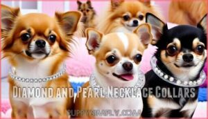 diamond and pearl necklace collars