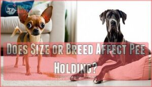 does size or breed affect pee holding