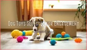 dog toys selected for engagement