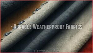 - durable weatherproof fabrics