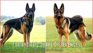 ear and tail shape differences
