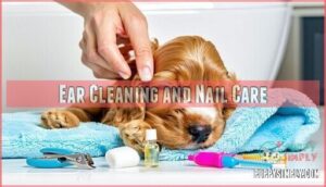 ear cleaning and nail care