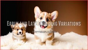 early and late shedding variations