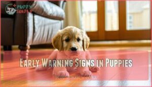 early warning signs in puppies