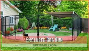 enclosed dog run