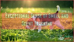 exceptional sense of smell and scent tracking