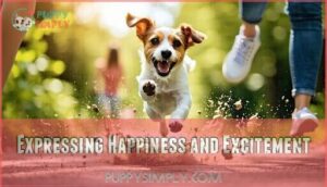 expressing happiness and excitement