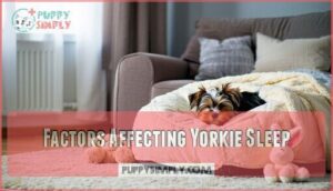 factors affecting yorkie sleep