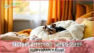 factors affecting yorkie sleep