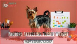 factors affecting yorkie weight