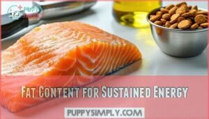 fat content for sustained energy