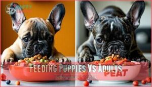 feeding puppies vs adults