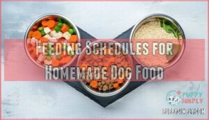 feeding schedules for homemade dog food