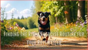 finding the right exercise routine for your rottweiler