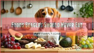 foods beagles should never eat
