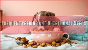 frequent feeding and nutritional needs