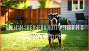 german shepherd rottweiler mix (german rottie)