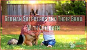 german shepherds and their bond with children