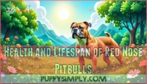 health and lifespan of red nose pitbulls