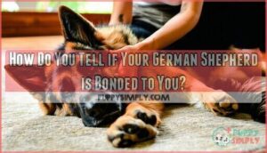 how do you tell if your german shepherd is bonded to you