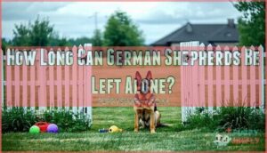 how long can german shepherds be left alone