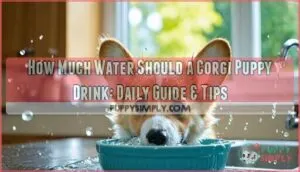 how much water should a corgi puppy drink
