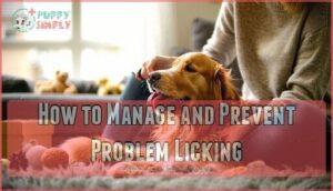 how to manage and prevent problem licking