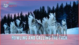 howling and calling the pack